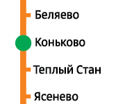 метро Коньководон 3 комнатный квартира